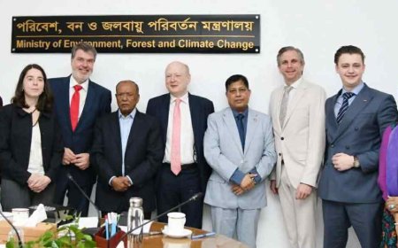 জার্মান সংসদ (Bundestag)-এর পরিবেশ কমিটির প্রতিনিধিদলের সাথে পরিবেশ মন্ত্রীর বৈঠক