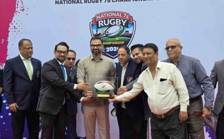 রাগবি সেভেনস চ্যাম্পিয়নশিপ ও  মিনি স্কুল হ্যান্ডবল প্রতিযোগিতার উদ্বোধন করলেন যুব ও ক্রীড়া প্রতিমন্ত্রী