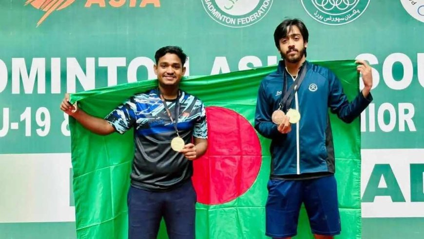 ব্যাডমিন্টন এশিয়া সাউথ এশিয়ান রিজিওনাল চ্যাম্পিয়নশিপে স্বর্ণপদক জয়ে যুব ও ক্রীড়া প্রতিমন্ত্রীর অভিনন্দন