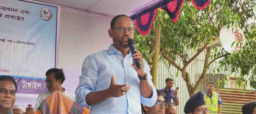 সরকারের নির্বাচনী প্রতিশ্রুতি অনুযায়ী খাল-নদী খনন কার্যক্রম শুরু হয়েছে  - প্রতিমন্ত্রী সুলতান সালাউদ্দিন টুকু