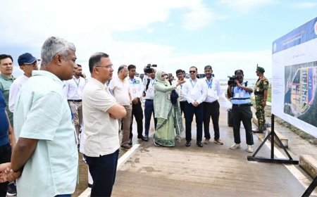 মাতারবাড়ি কয়লাভিত্তিক বিদ্যুৎকেন্দ্র পরিদর্শন প্রধানমন্ত্রীর