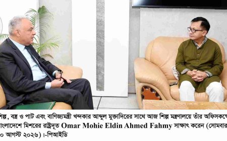 শিল্প খাতে বাংলাদেশ-মিশর সহযোগিতা বাড়ানোর আহ্বান শিল্পমন্ত্রীর