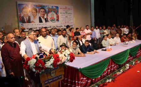গণতন্ত্র প্রতিষ্ঠা ও জনকল্যাণে অঙ্গীকারবদ্ধ নতুন বাংলাদেশ গড়ার আহ্বান সালাহউদ্দিন আহমদের